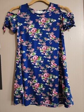 Boho Floral Cold Shoulder Dress |‎ btween | 10 Girls